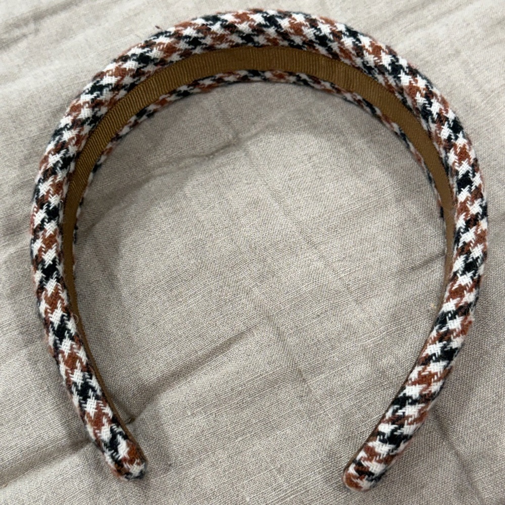 J Crew Factory plaid headband